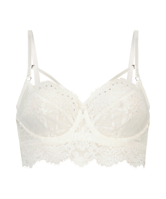 Tuppence non-padded underwired bra, White