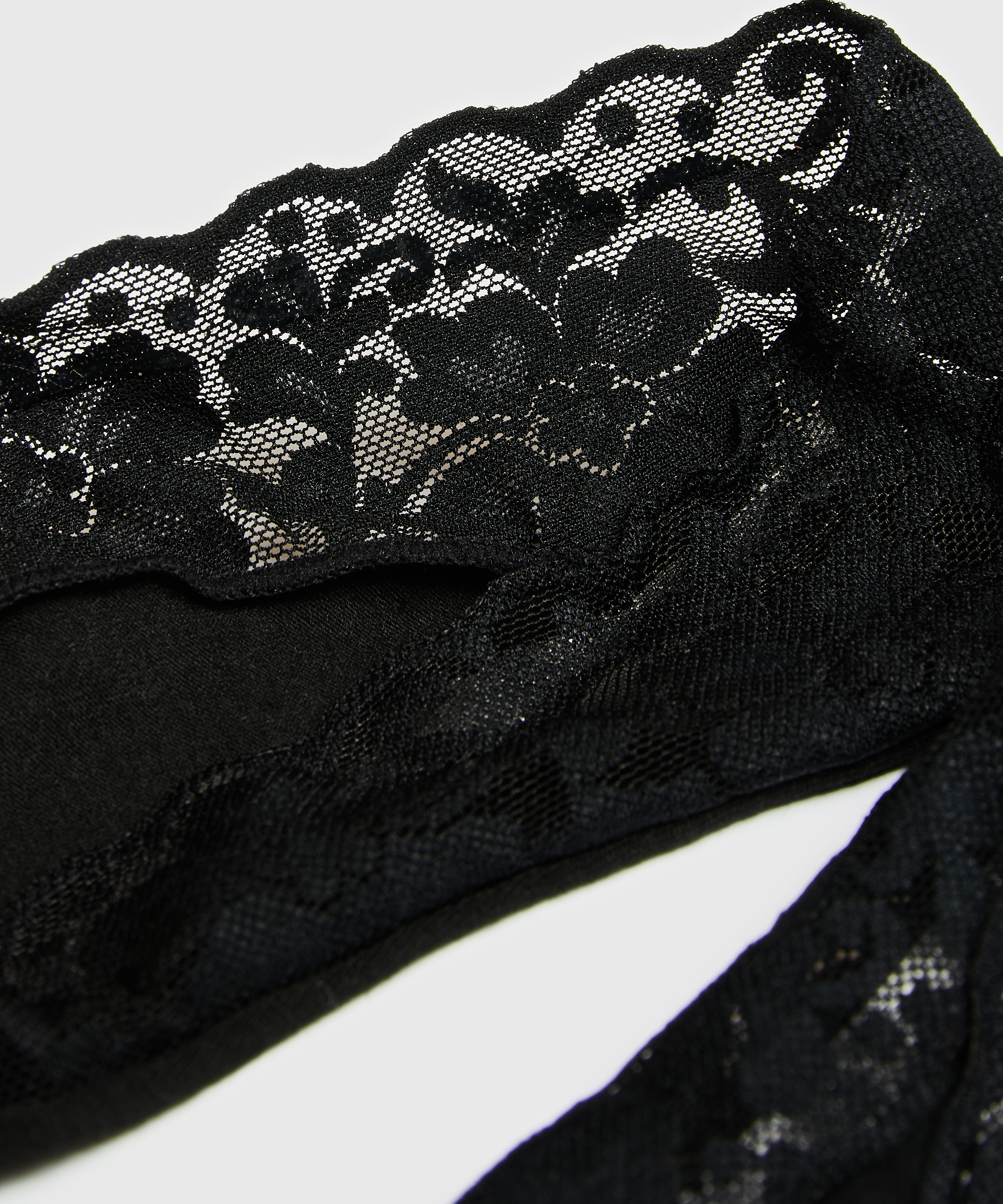 2 pairs Lasercut Footsies, Black, main