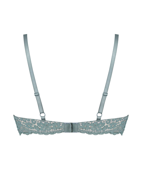 Rose padded push-up bra, Green