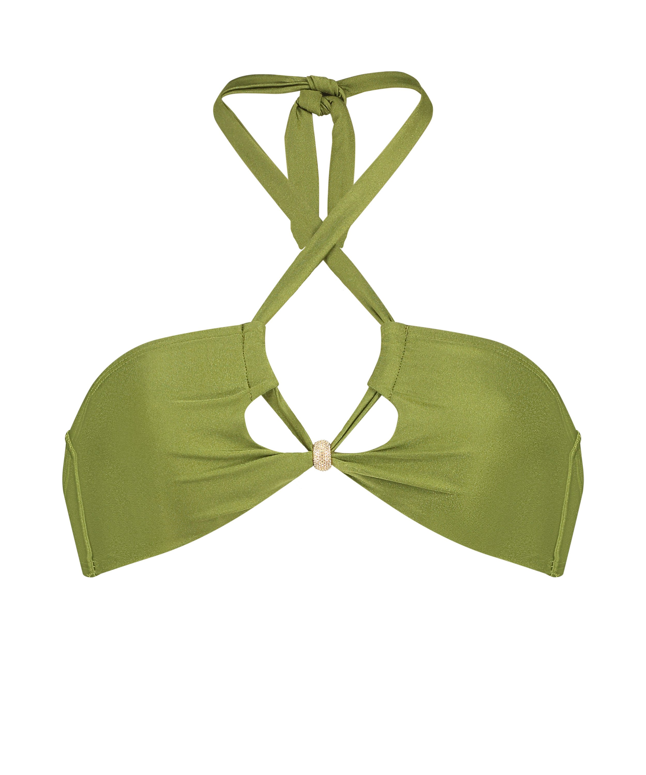 Holbox Bikini Top, Green, main