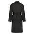 Doutzen satin velvet bathrobe, Black