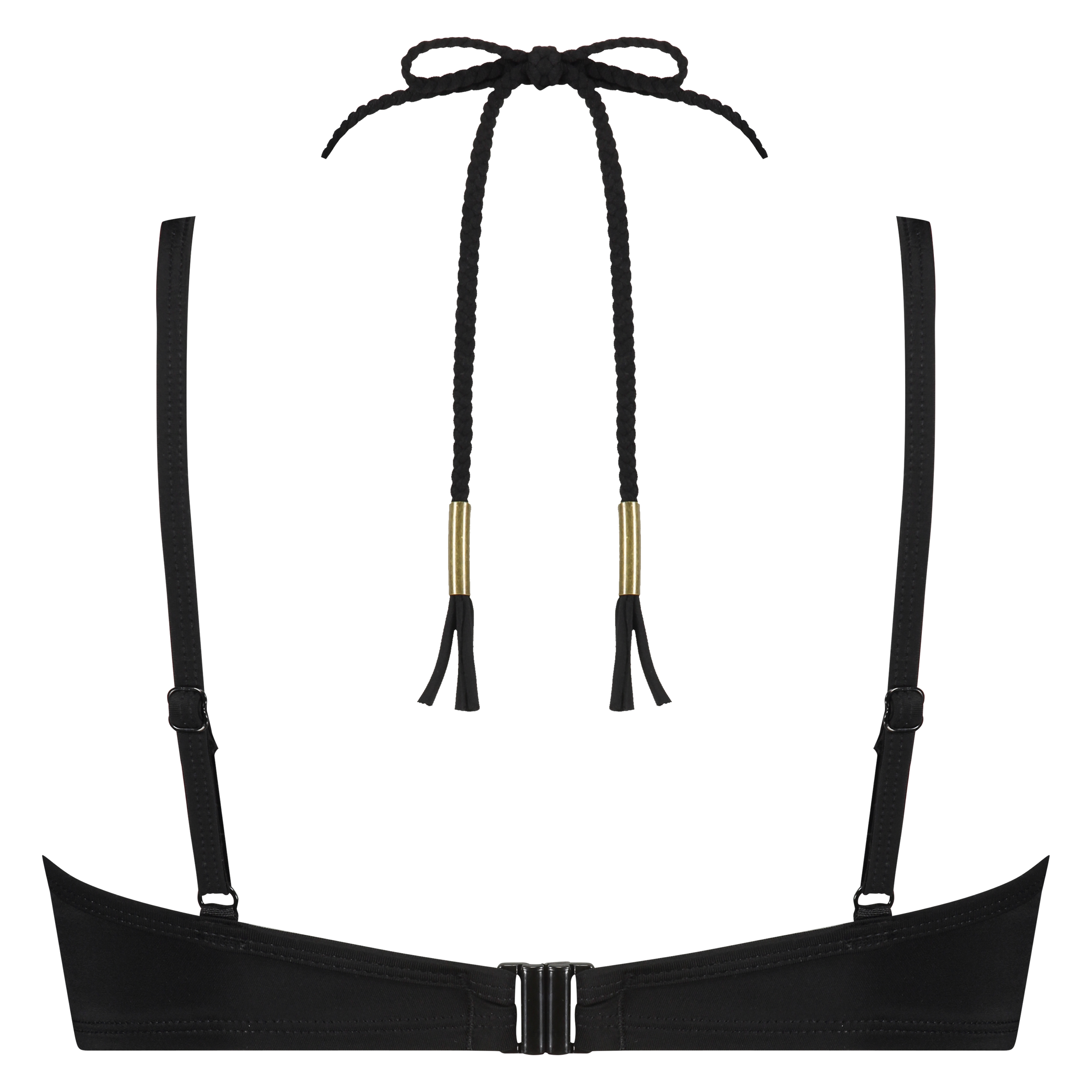 Sunset Dream Padded Underwired Bikini Top, Black, main