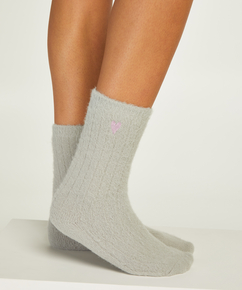 Fluffy Socks, Grey