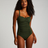 Scallop swimsuit, Green