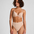 Plunge Padded Underwired Bra, Beige