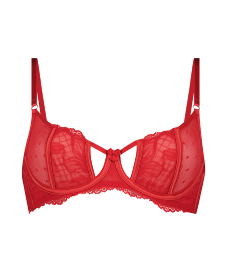 Lulu Non-Padded Underwired Bra, Red