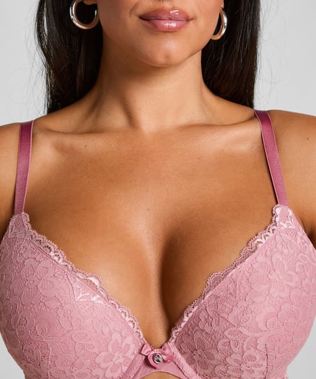 Marine Padded Underwired Push-Up Bra, Pink