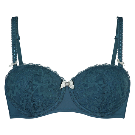 Padded Strapless Underwired Bra Maya, Blue