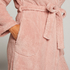 Fleece Bathrobe, Pink