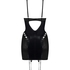 Mesh lace-up slip dress, Black
