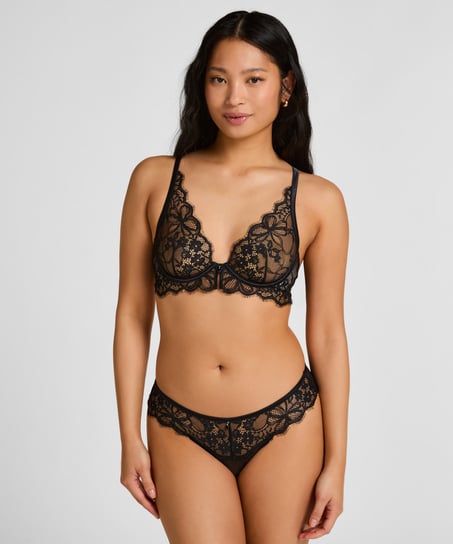 Non-Padded Underwired Bra Prina, Black