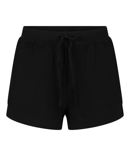 Short Jersey Rib Essential, Black