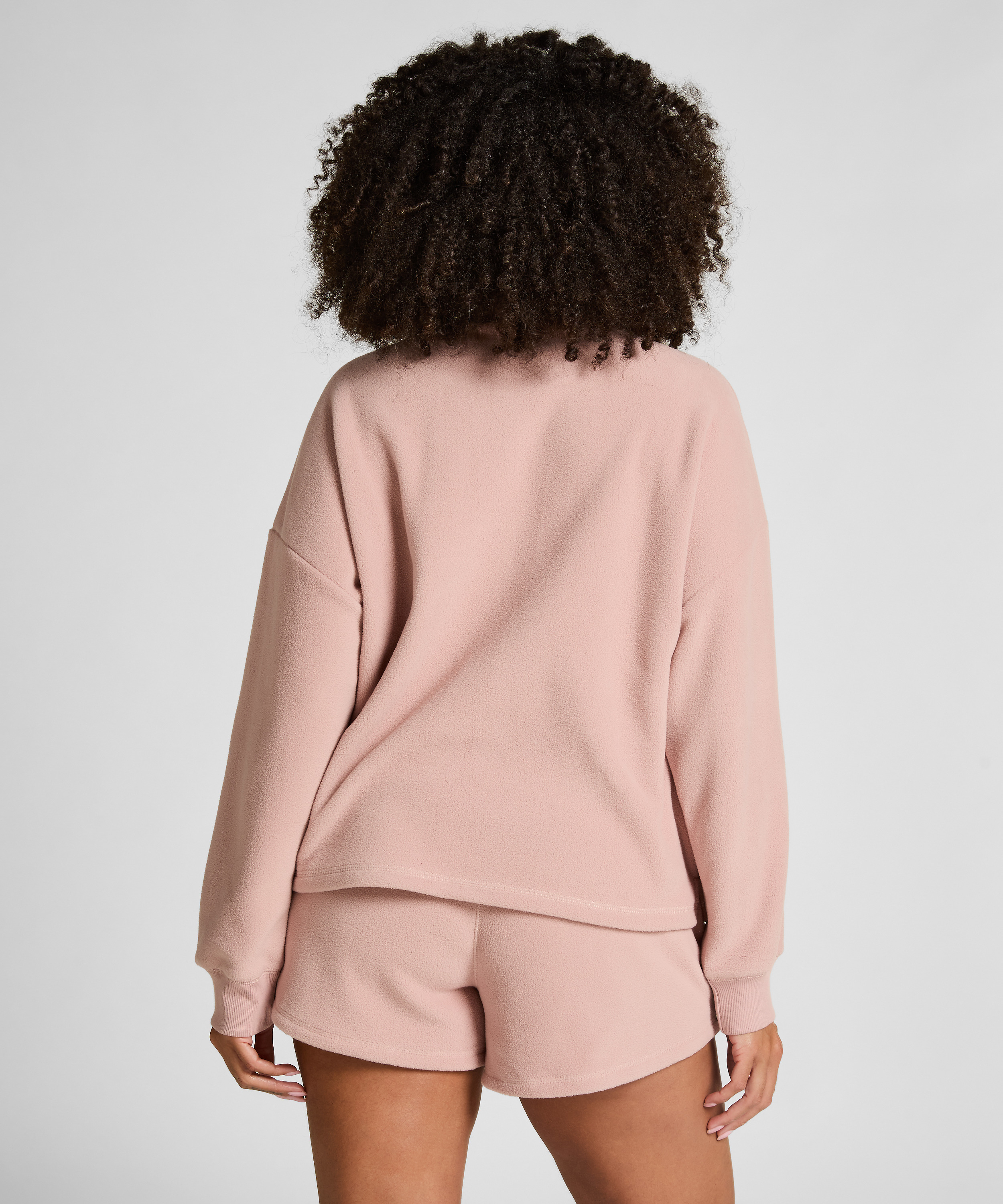Short Sporty Fleece, Pink, main