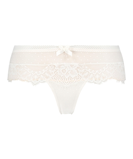 Bessie thong boxers, White