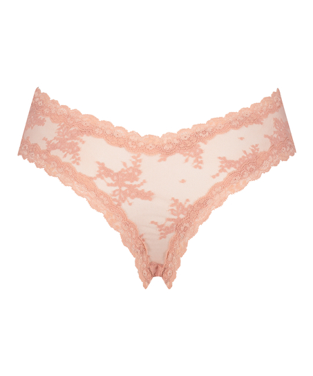 V-shape Mesh Brazilian, Pink