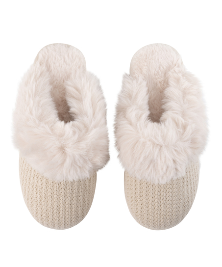 Lowan Mule Slipper, White
