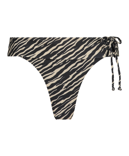 Zebra Rio Bikini Bottoms, Brown