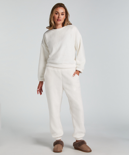 Fleece Snuggle Top, White