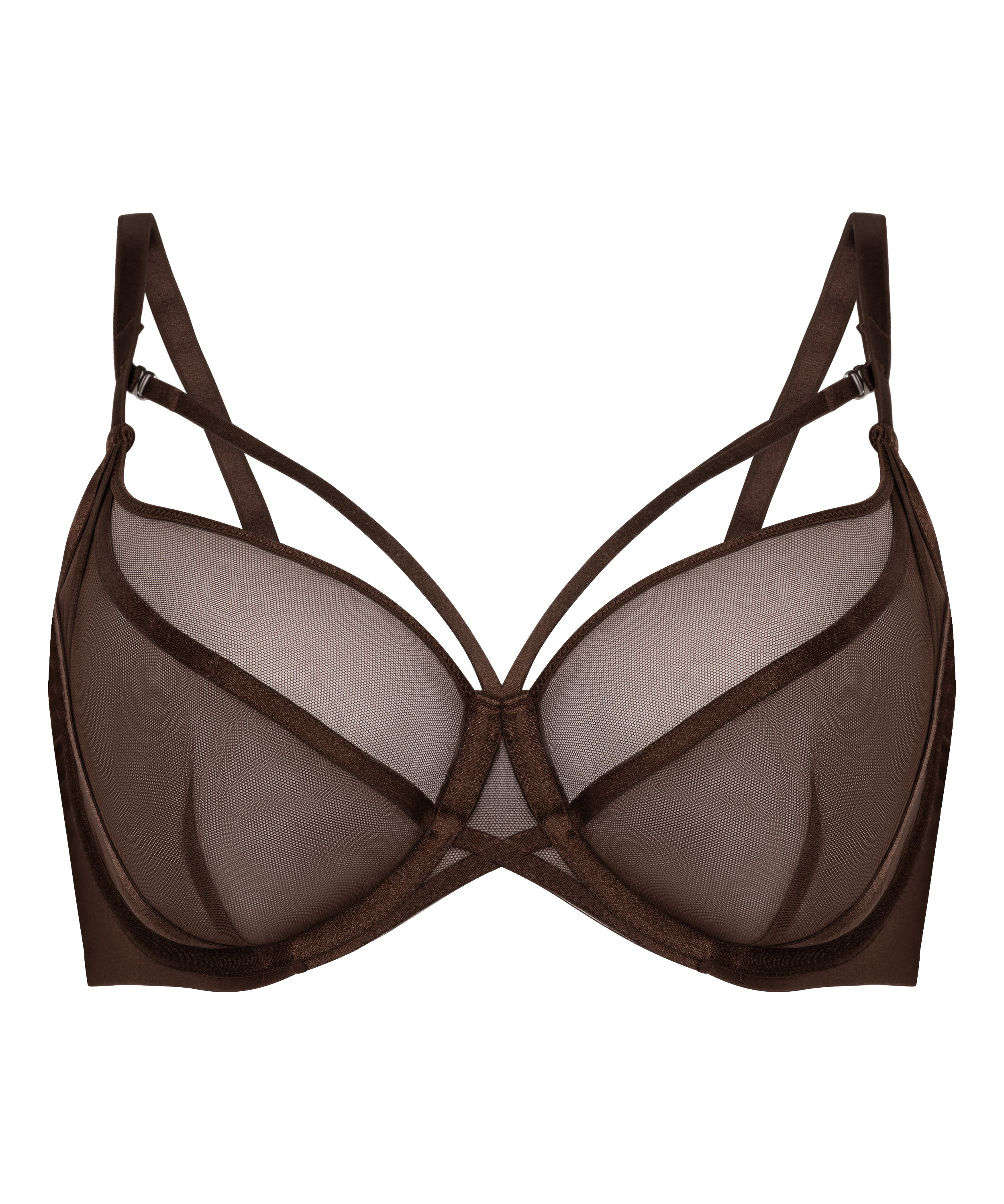 Rianne Non-Padded Wired Bra, Brown, main