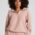 Top Half Zip Sporty Fleece, Pink