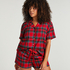 Twill pyjama set, Red