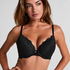 Marine Padded Underwired Push-Up Bra, Black