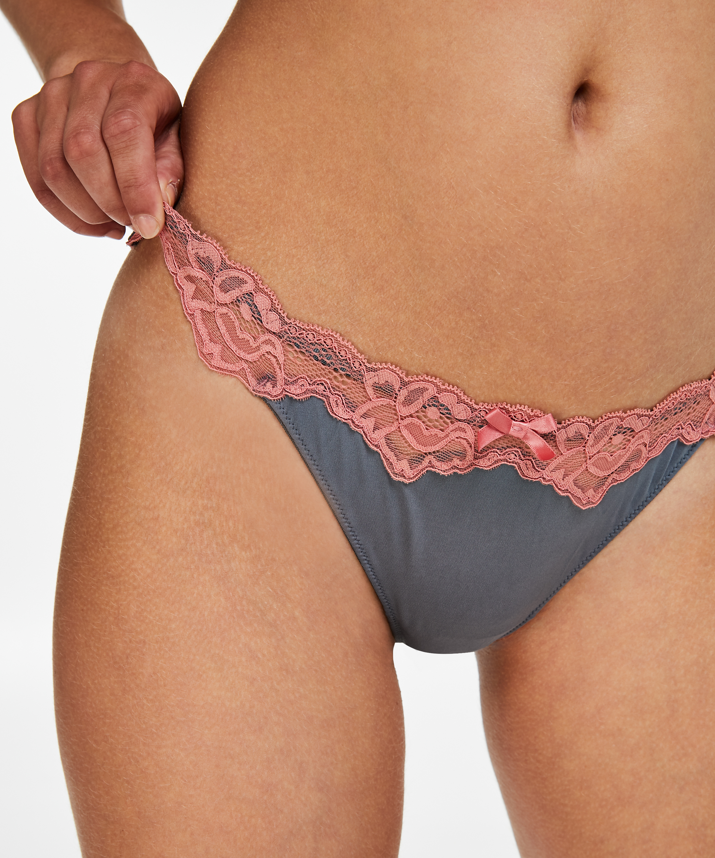 Secret Lace Thong, Grey, main