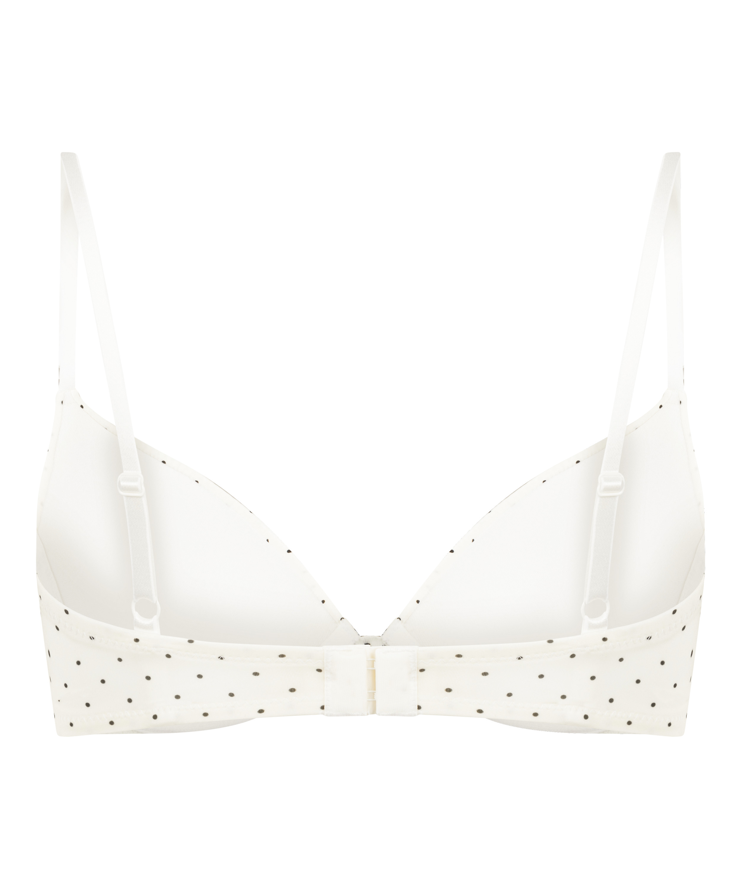Plunge Padded Underwired Bra, White, main