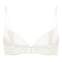 Plunge Padded Underwired Bra, White