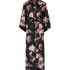 Bloom Satin Kimono, Black
