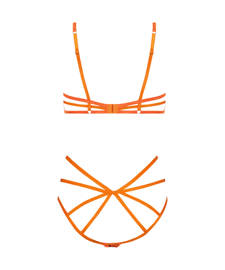 Private Open Crotch Mitzy Body, Orange