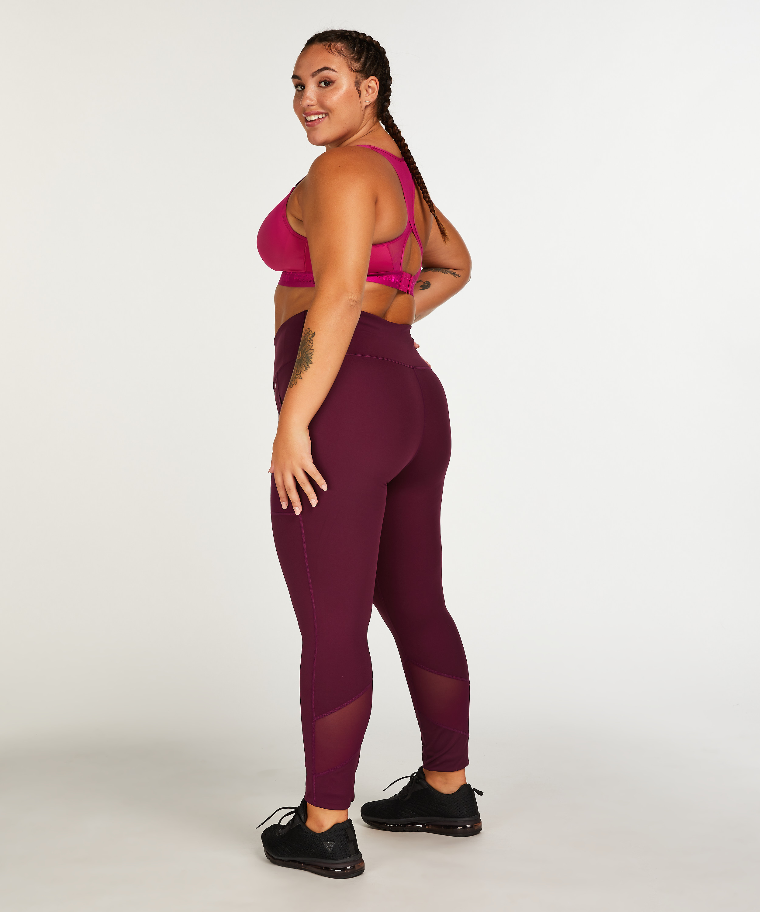 HKMX Oh My Squat High Waisted Leggings, Purple, main