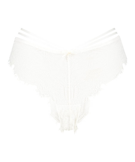 Sian High Cut Brazilian, White