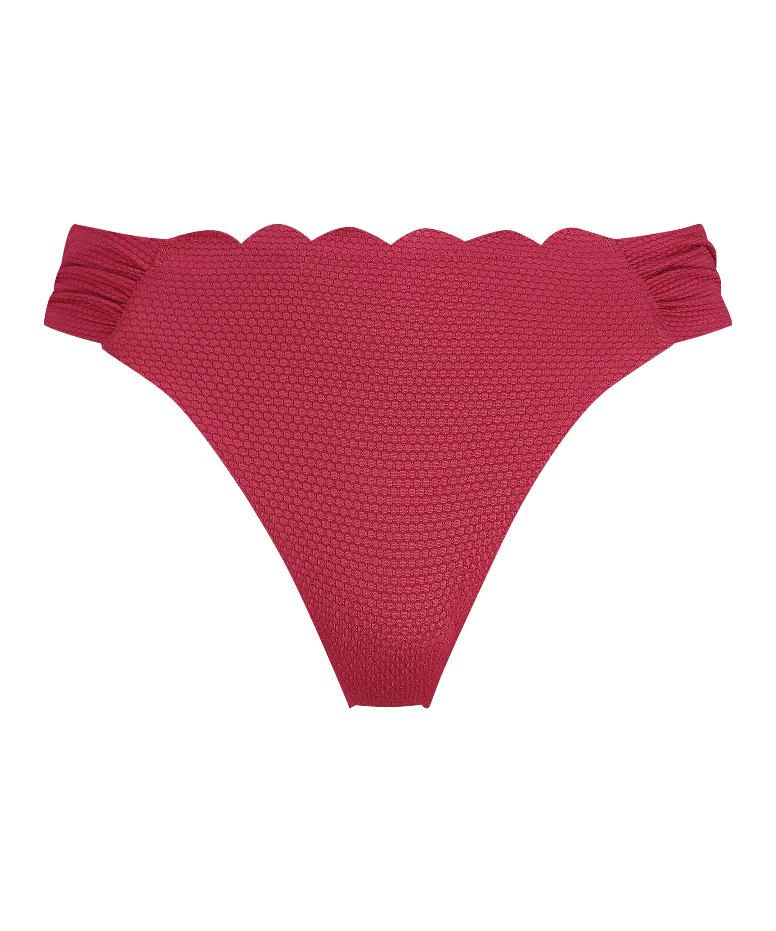 Scallop Rio Bikini Bottoms, Pink