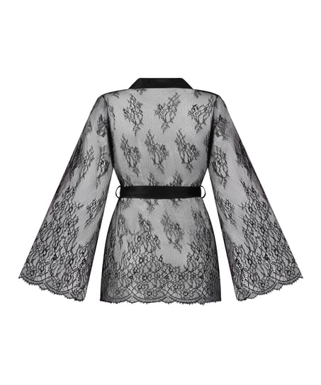Kimono Allover Lace, Black