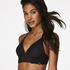 Hope Lace Padded Non-Underwired Bra, Black
