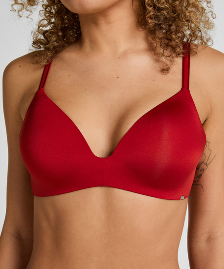 Mona Padded Non-wired Bra, Red