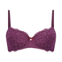 Rose Padded Underwired Bra, Purple