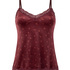 Velours Lace Cami Top, Purple