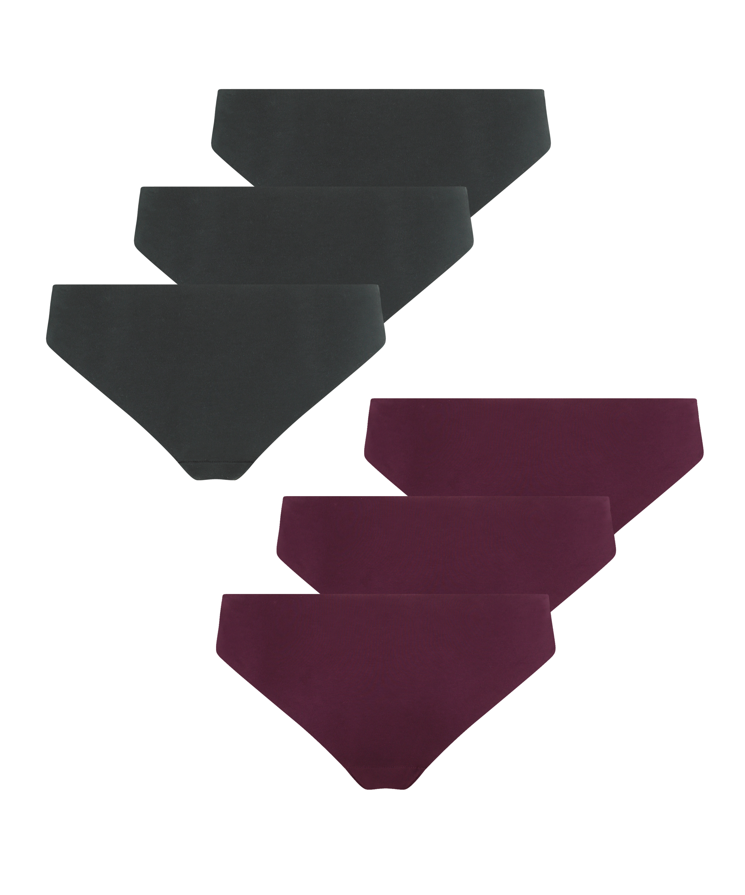 6-pack invisible cotton Brazilian, Blue, main