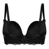 Avela Padded Underwired Longline Bra, Black