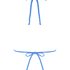 Suze Triangle Bikini Top, Blue