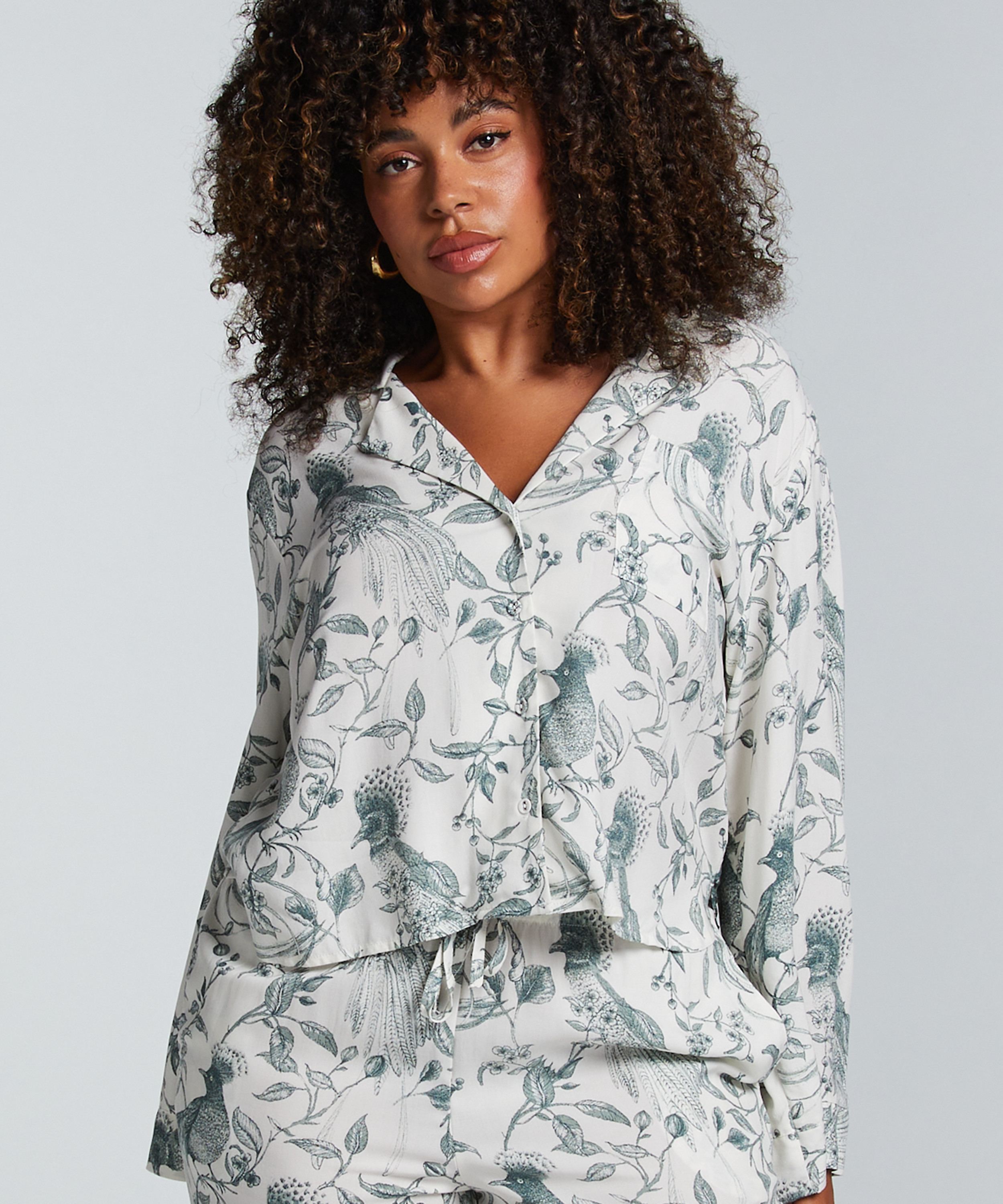 Pyjama Top, White, main