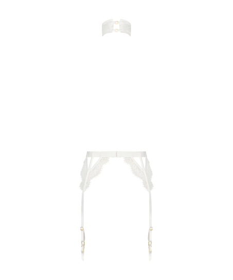 Private Seraphina suspenders, White