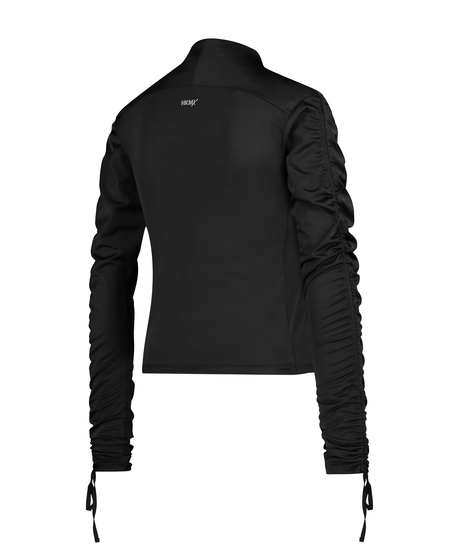 HKMX Ruffle Jacket, Black