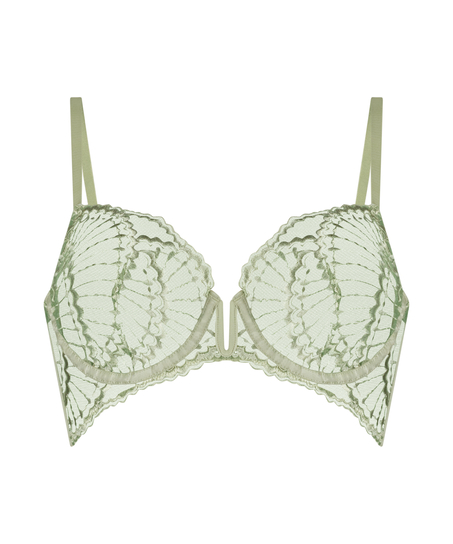Sali Non-Padded Underwired Bra, Green