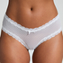V-shape Mesh Brazilian, White