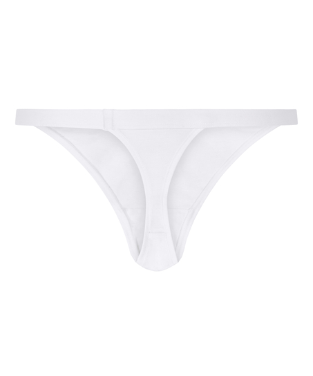 Cotton Thong, White