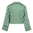 Satin Long-Sleeved Jacket, Green