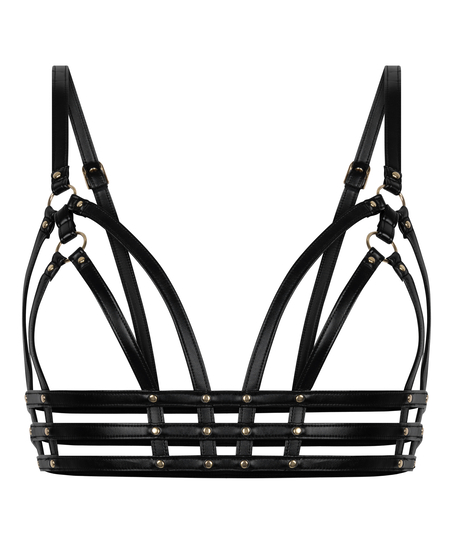 Cross Bralette, Black